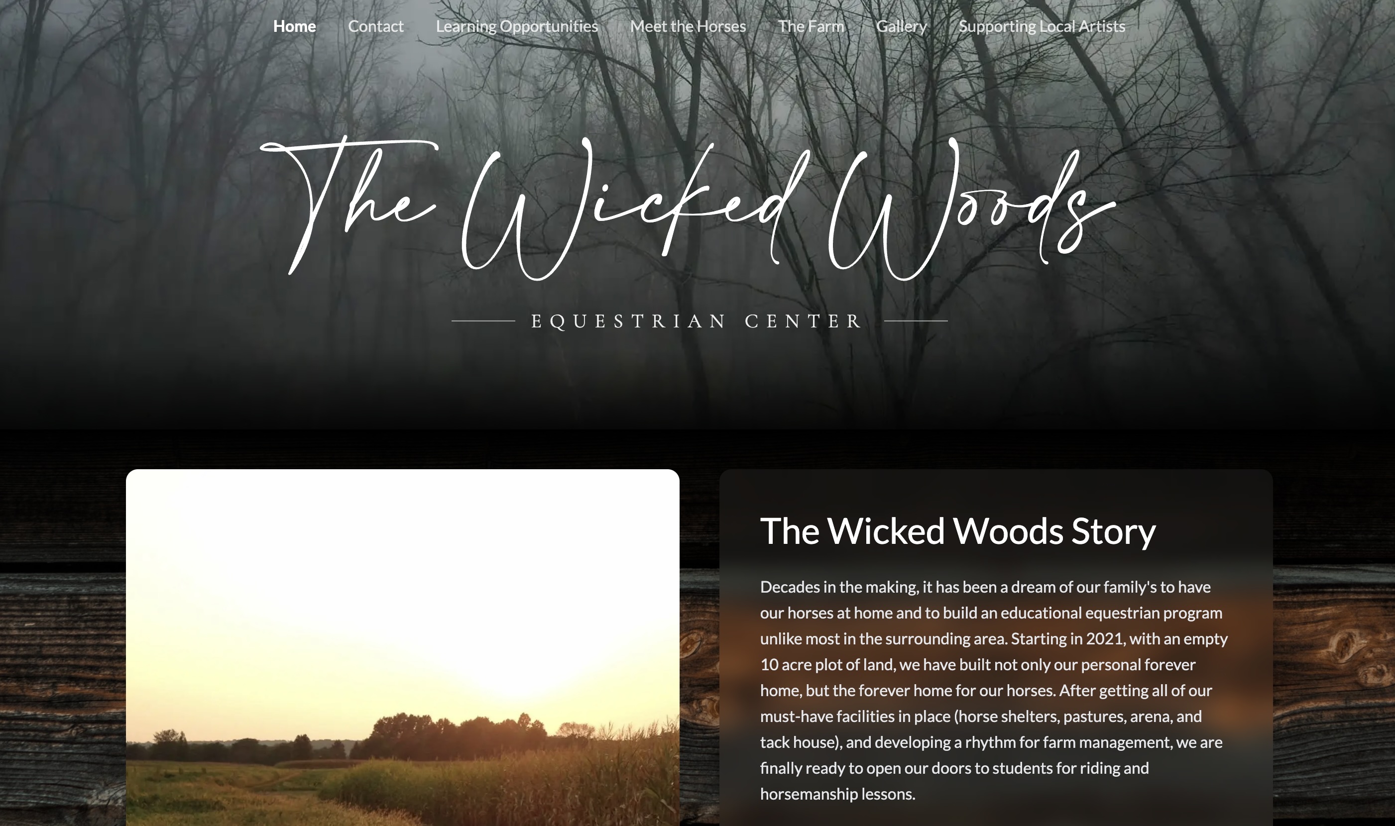 The Wicked Woods Equestrian screenshot